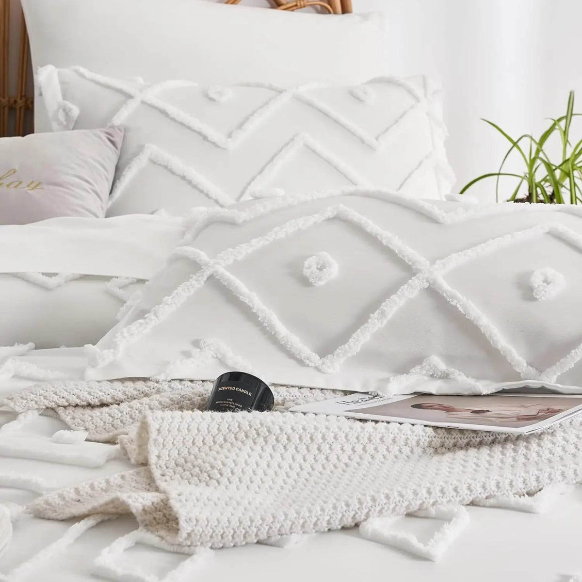 Extra Soft Tufted Microfiber Comforter Bedding Set - Sleep Galleria