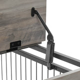 Furniture Style Dog Crate With Rolling Casters And Double Doors - Sleep Galleria
