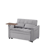 Grey Velvet Convertible Sofa Bed - Sleep Galleria