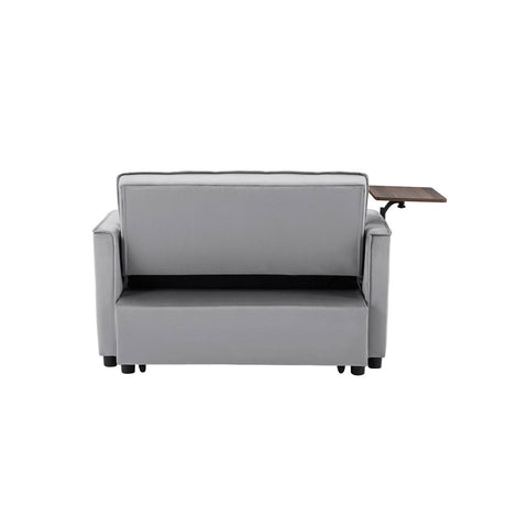 Grey Velvet Convertible Sofa Bed - Calmora - Sleep Galleria