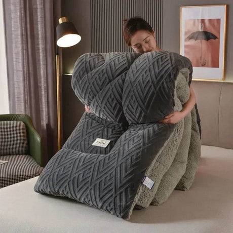 High Density Lamb Wool Soft Warm Blanket - Calmora - Sleep Galleria