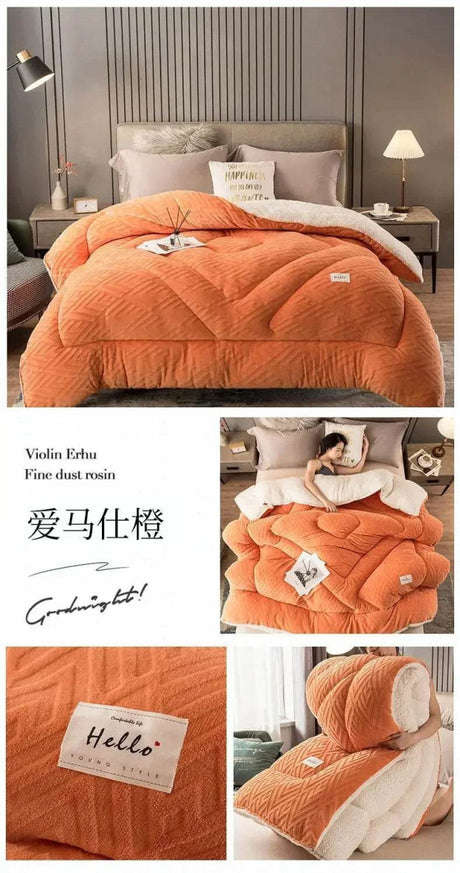 High Density Lamb Wool Soft Warm Blanket - Calmora - Sleep Galleria