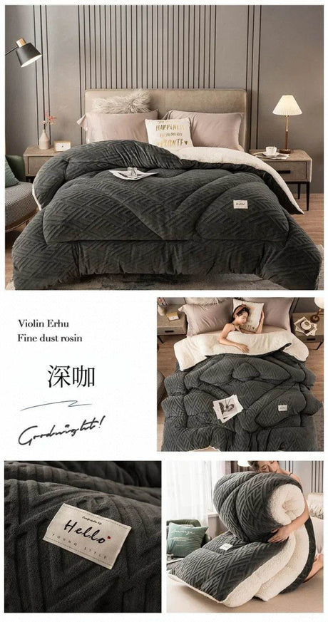 High Density Lamb Wool Soft Warm Blanket - Calmora - Sleep Galleria