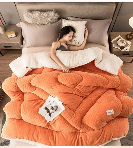 High Density Lamb Wool Soft Warm Blanket - Calmora - Sleep Galleria