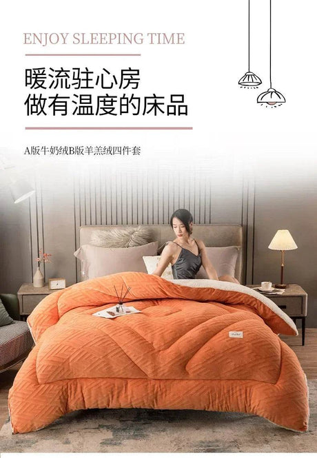 High Density Lamb Wool Soft Warm Blanket - Calmora - Sleep Galleria