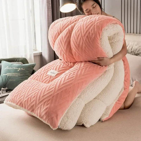 High Density Lamb Wool Soft Warm Blanket - Calmora - Sleep Galleria