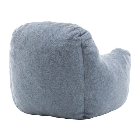 Light Blue Teddy Foam Bean Bag Chair - Calmora - Sleep Galleria