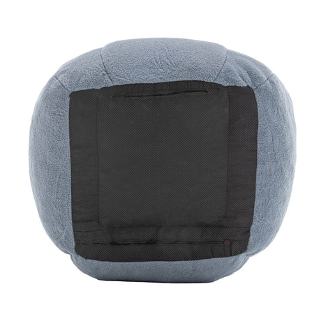 Light Blue Teddy Foam Bean Bag Chair - Calmora - Sleep Galleria