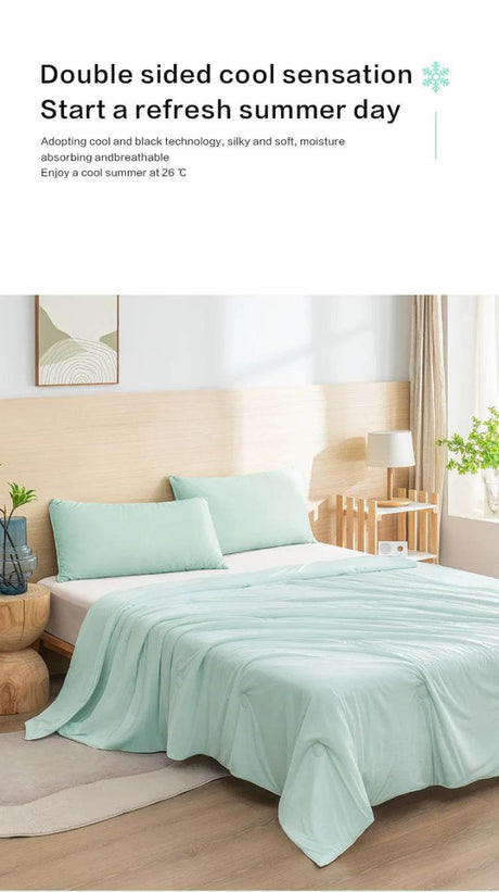 Lightweight Cooling Summer Blanket With Double - Sided Fabric - Calmora - Sleep Galleria
