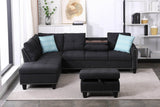 Linen Blend Foam-Filled Sectional Sofa - Sleep Galleria