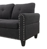 Linen Blend Foam-Filled Sectional Sofa - Sleep Galleria