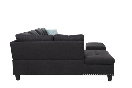 Linen Blend Foam - Filled Sectional Sofa - Calmora - Sleep Galleria