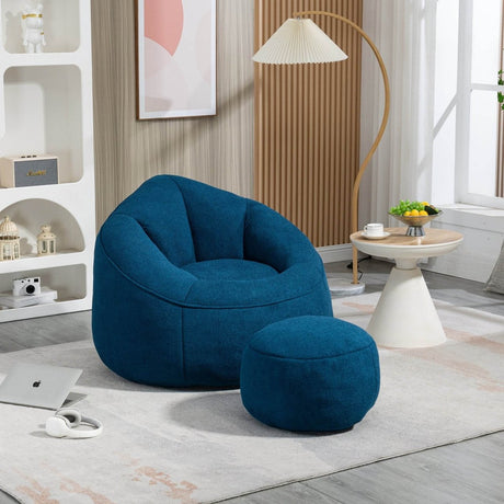 Microfiber Foam Filled Bean Bag Chair - Calmora - Sleep Galleria