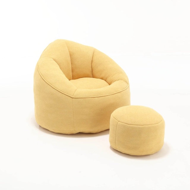 Microfiber Foam Filled Bean Bag Chair - Calmora - Sleep Galleria
