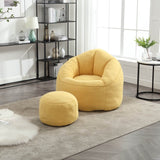Microfiber Foam Filled Bean Bag Chair - Calmora - Sleep Galleria