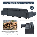 Modern Feather Filled Sectional Sofa - Sleep Galleria