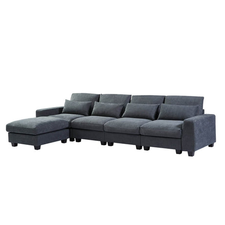 Modern Feather Filled Sectional Sofa - Calmora - Sleep Galleria