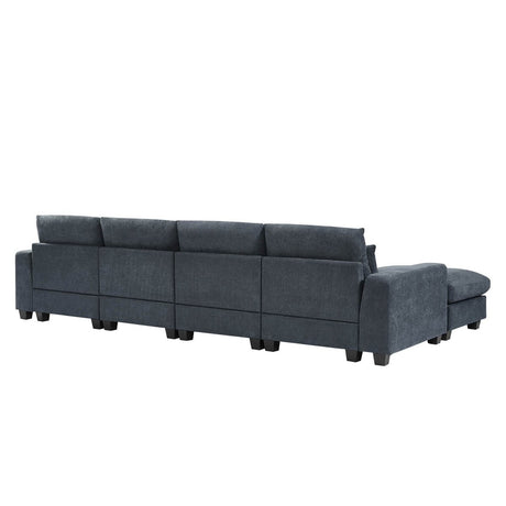Modern Feather Filled Sectional Sofa - Calmora - Sleep Galleria