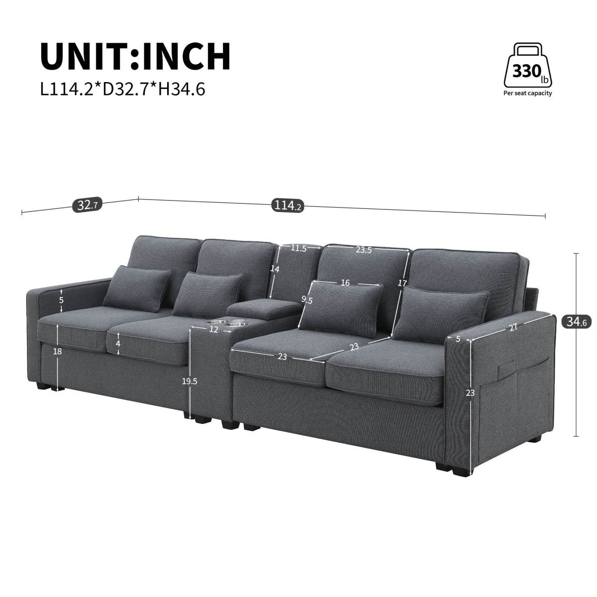 Modern Multifunctional Upholstered Sofa - Sleep Galleria