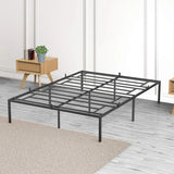 Modern Reinforced Steel No Box Spring Bed Frame - Calmora - Sleep Galleria