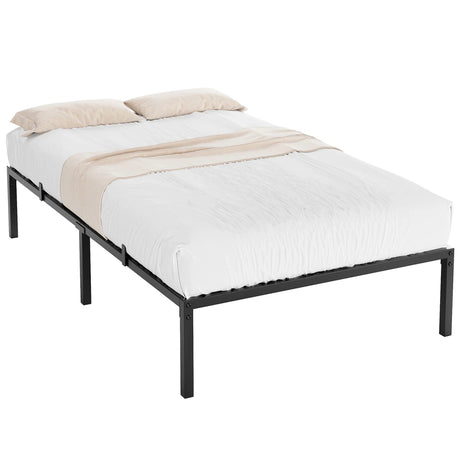 Modern Reinforced Steel No Box Spring Bed Frame - Calmora - Sleep Galleria