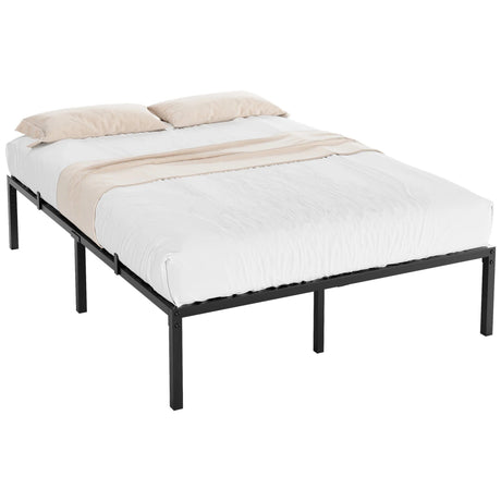 Modern Reinforced Steel No Box Spring Bed Frame - Calmora - Sleep Galleria