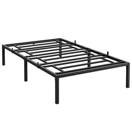 Modern Reinforced Steel No Box Spring Bed Frame - Calmora - Sleep Galleria