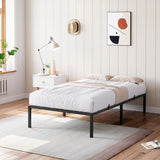 Modern Reinforced Steel No Box Spring Bed Frame - Calmora - Sleep Galleria
