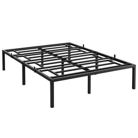 Modern Reinforced Steel No Box Spring Bed Frame - Calmora - Sleep Galleria