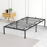 Modern Reinforced Steel No Box Spring Bed Frame - Calmora - Sleep Galleria