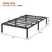 Modern Reinforced Steel No Box Spring Bed Frame - Calmora - Sleep Galleria