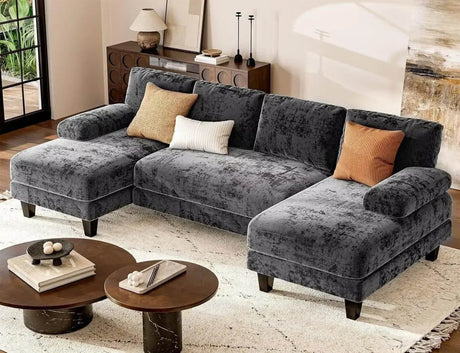 Modern U - Shaped Sectional Living Room Sofa - Calmora - Sleep Galleria