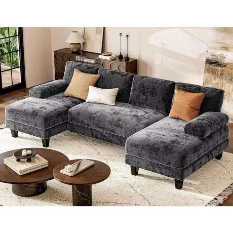 Modern U - Shaped Sectional Living Room Sofa - Calmora - Sleep Galleria