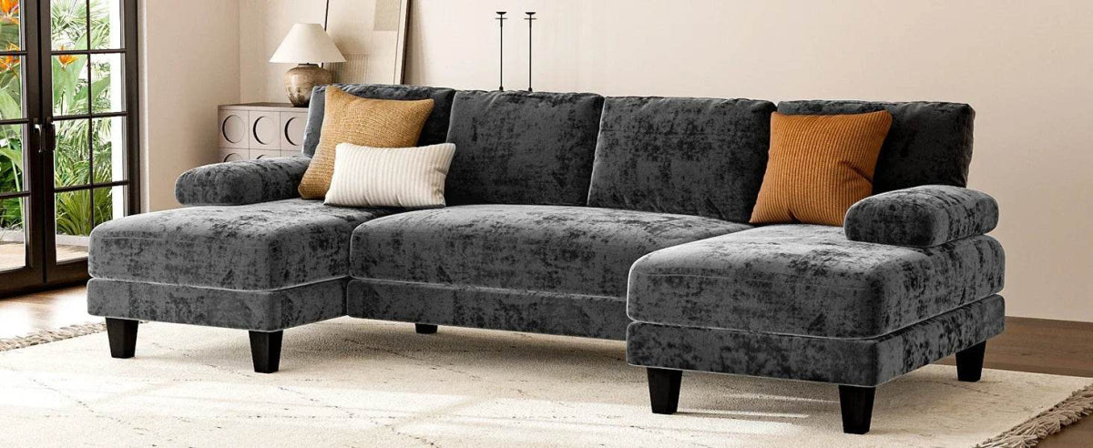Modern U-Shaped Sectional Living Room Sofa - Sleep Galleria