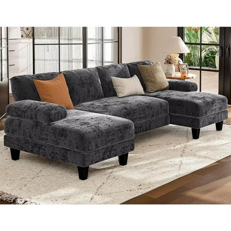 Modern U - Shaped Sectional Living Room Sofa - Calmora - Sleep Galleria