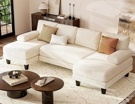 Modern U - Shaped Sectional Living Room Sofa - Calmora - Sleep Galleria