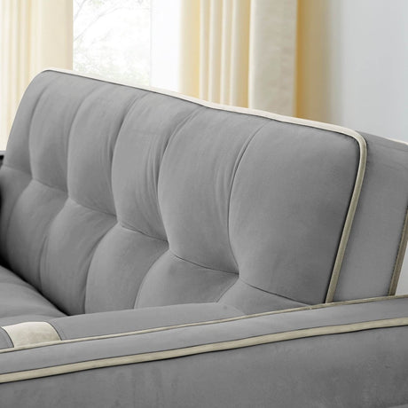Multifunctional Velvet Pull - Out Sofa Bed - Calmora - Sleep Galleria