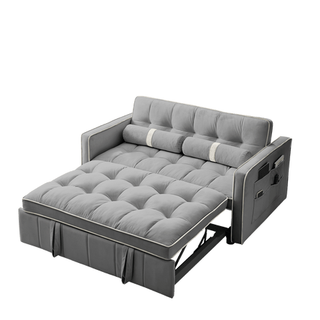 Multifunctional Velvet Pull - Out Sofa Bed - Calmora - Sleep Galleria