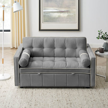 Multifunctional Velvet Pull - Out Sofa Bed - Calmora - Sleep Galleria