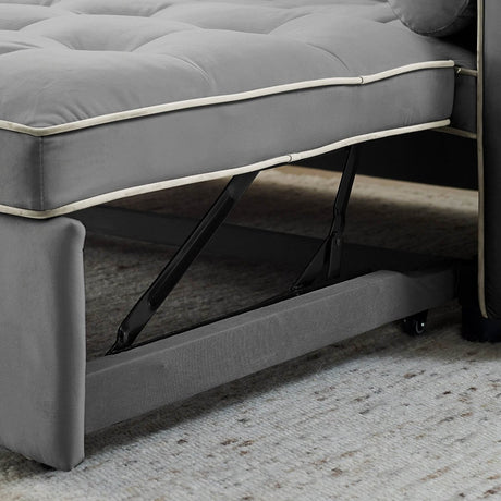 Multifunctional Velvet Pull - Out Sofa Bed - Calmora - Sleep Galleria