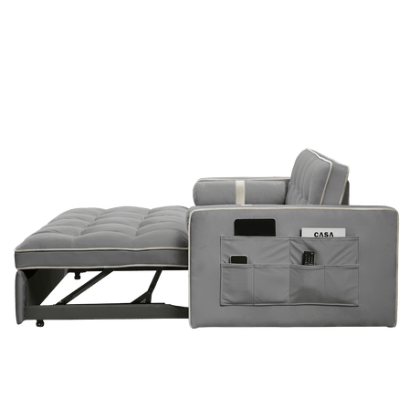 Multifunctional Velvet Pull - Out Sofa Bed - Calmora - Sleep Galleria