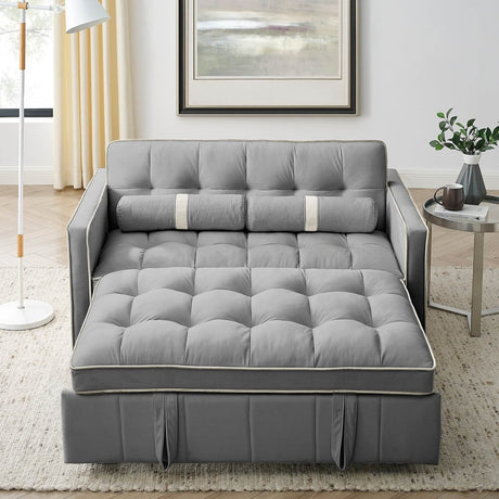Multifunctional Velvet Pull - Out Sofa Bed - Calmora - Sleep Galleria