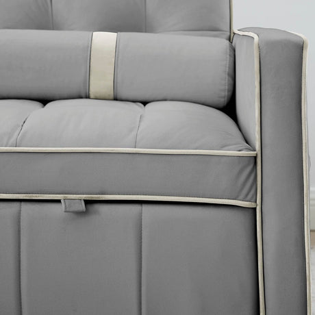 Multifunctional Velvet Pull - Out Sofa Bed - Calmora - Sleep Galleria