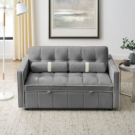 Multifunctional Velvet Pull - Out Sofa Bed - Calmora - Sleep Galleria