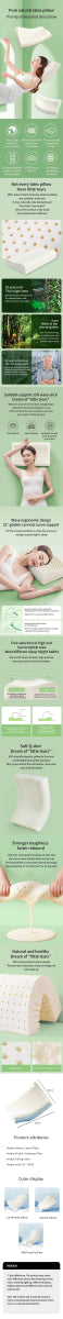 Natural Thai Latex Memory Foam Cervical Pillow - Calmora - Sleep Galleria