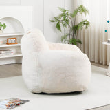 Oversized Faux Fur Foam Beanbag Chair - Calmora - Sleep Galleria