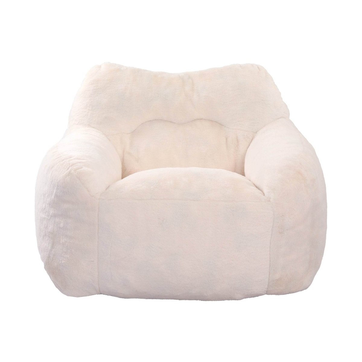 Oversized Faux Fur Foam Beanbag Chair - Calmora - Sleep Galleria