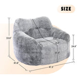 Oversized High - Density Foam Beanbag Chair - Calmora - Sleep Galleria
