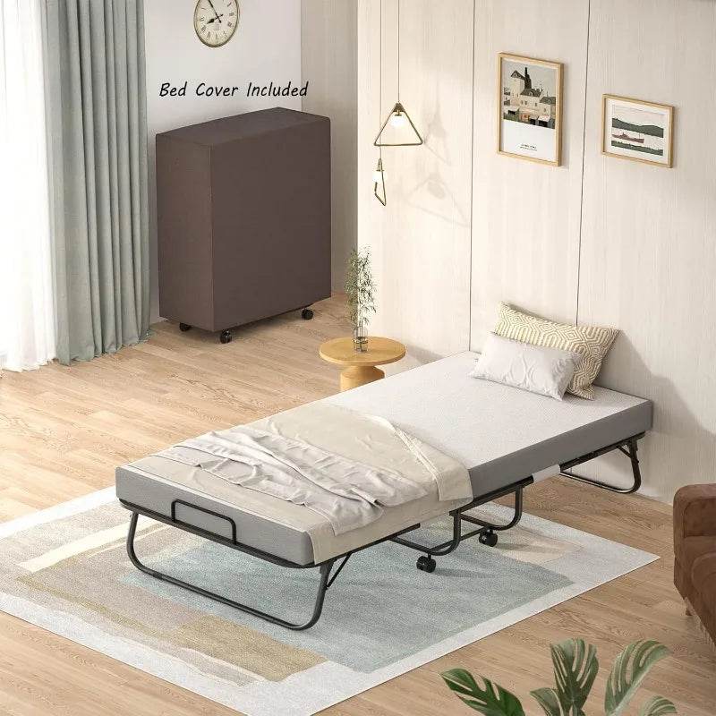 Medium Memory Foam Folding Bed With Portable Cover - Sleep Galleria