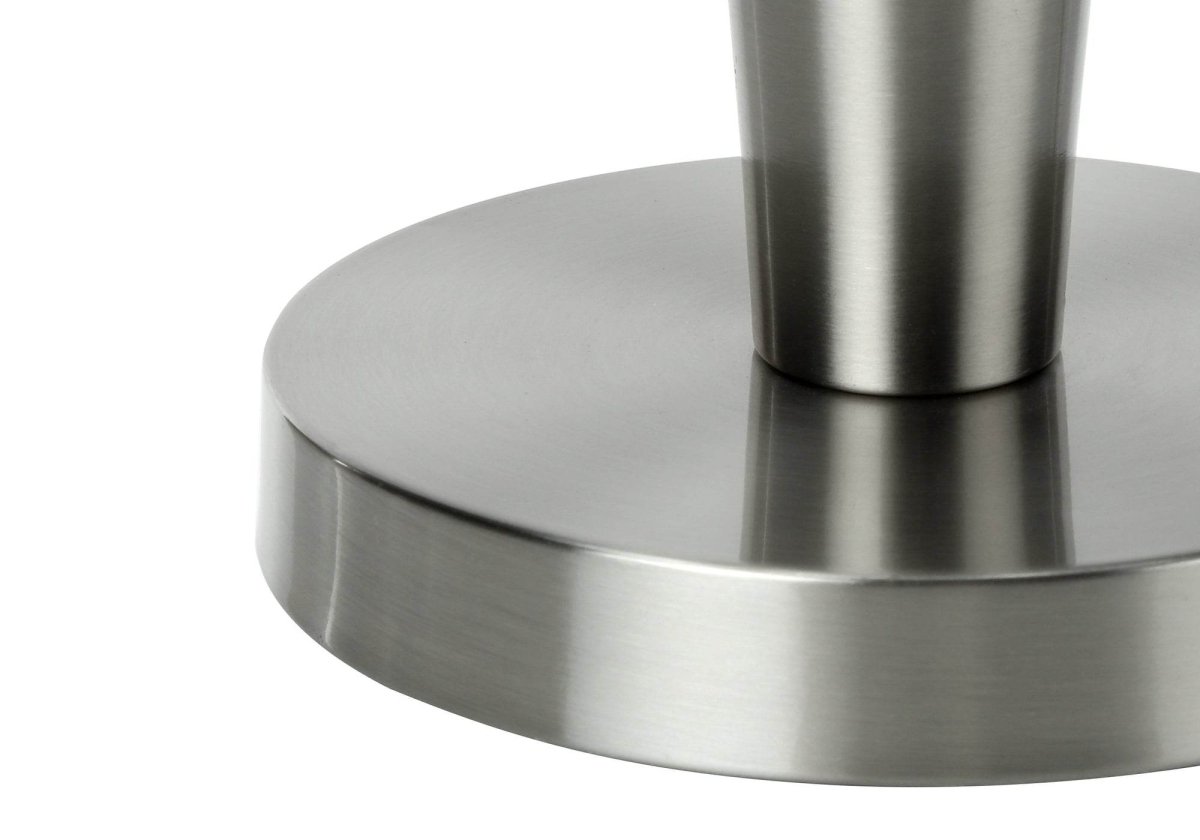 Set of 2 Contemporary Nickel Metal Table Lamps With USB - Calmora - Sleep Galleria